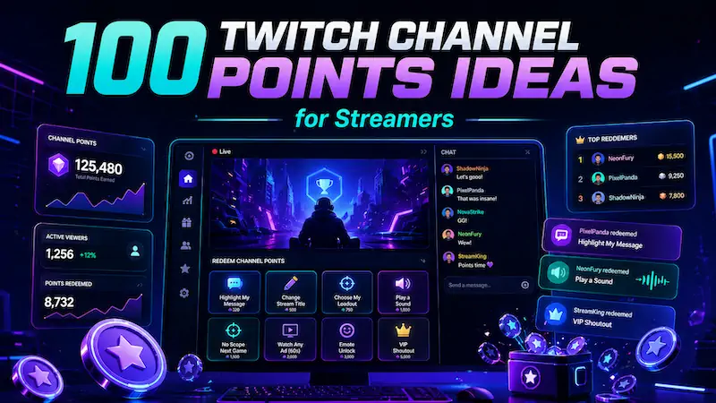 100 Twitch Channel Points Ideas for Streamers That Actually Keep Chat Alive