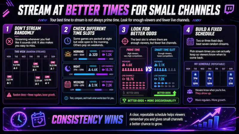 Step 8 \- Stream at Better Times for Small Channels